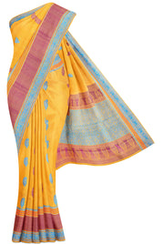 mustard-yellow-silk-saree-with-threadwork-butta-b