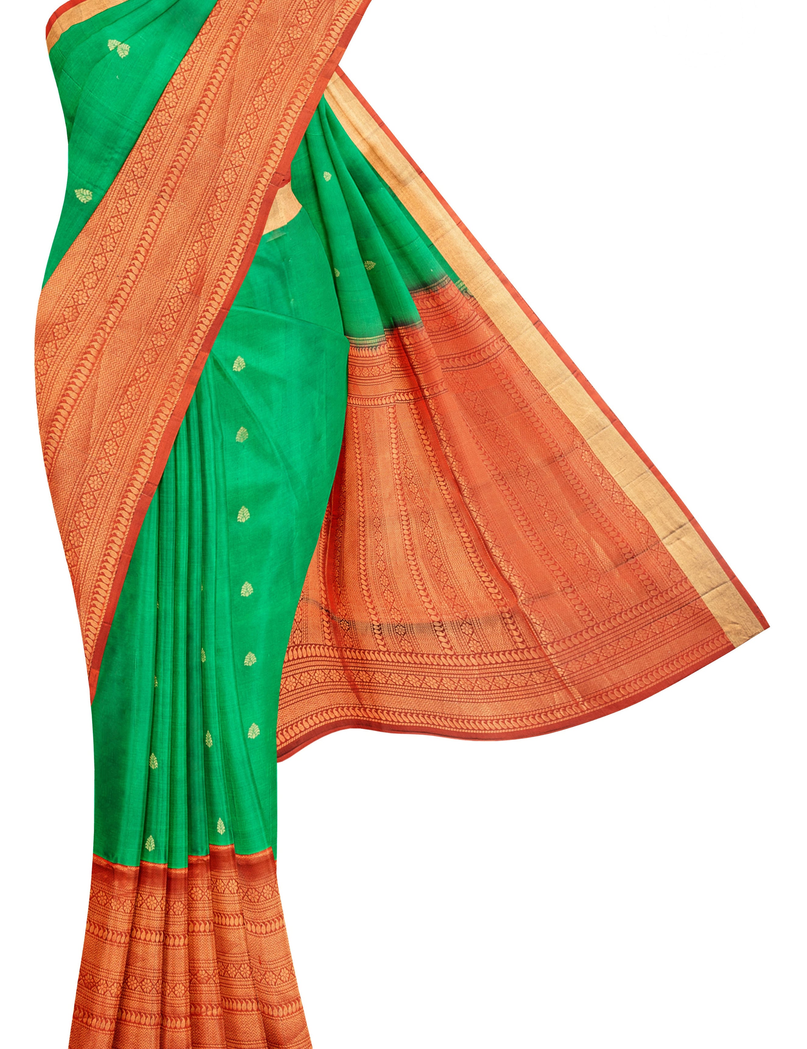 forest-green-saree-b