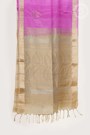 Pink Soft silk saree with Manga Butta