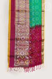 Pista Green Pochampally Soft silk Saree