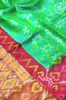 Pista Green Pochampally Soft silk Saree