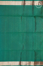 Lime Green & Yellow Dual Tone  Pochampally Soft Silk Saree
