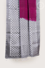 Purple Stripe Soft Silk Saree