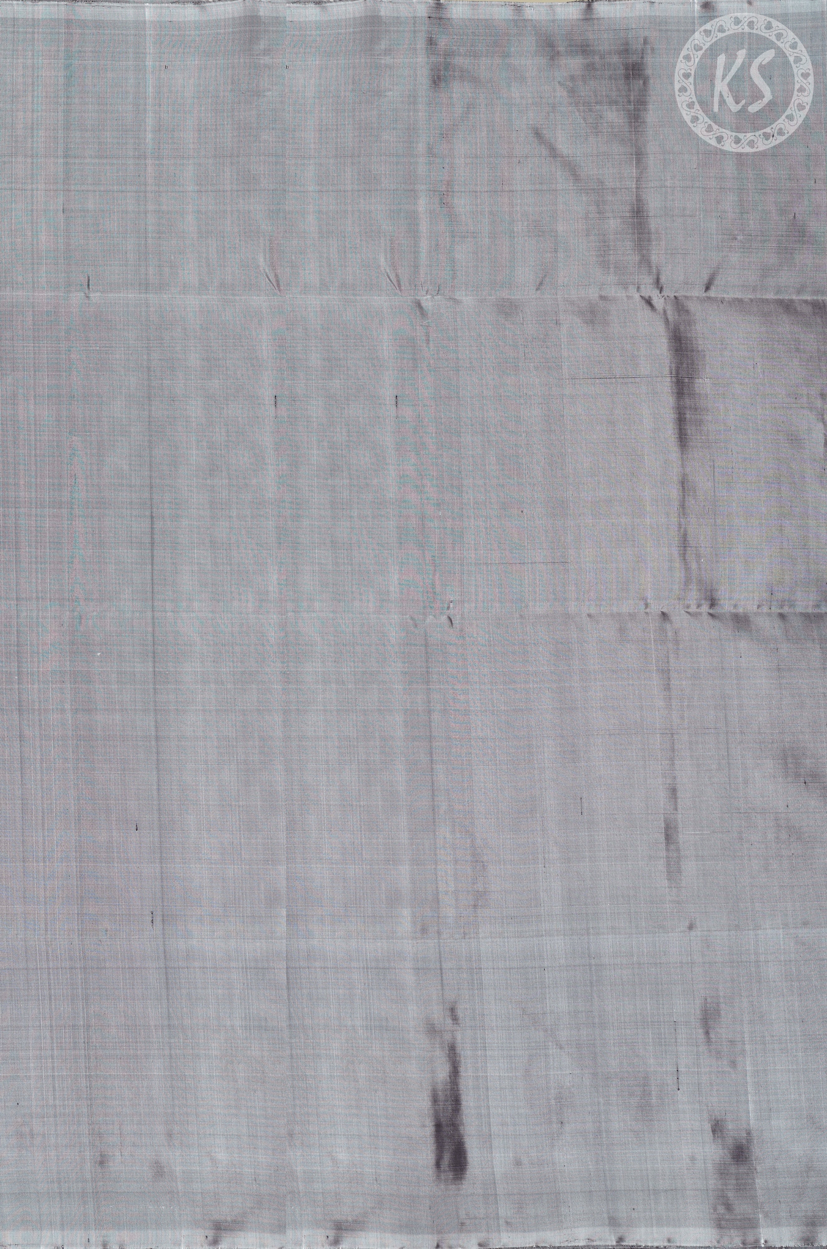 Peacock Blue Stripe Soft Silk Saree
