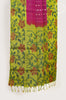 Purple Soft Silk Saree with Stripe & Butta