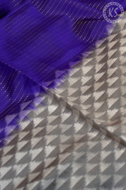 Royal Blue Stripe Soft Silk Saree