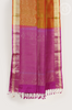 Dual Tone Mustard Yellow & Green Soft Silk Saree