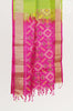 Parrot Green Soft Silk Saree with Manga and Floral StripeButta