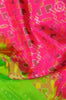 Parrot Green Soft Silk Saree with Manga and Floral StripeButta