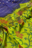 Navy Blue Soft Silk Saree with Stripe & Butta