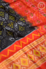 Black Pochampally Soft silk Saree