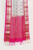 Cream Ikkat Pochampally Soft silk Saree