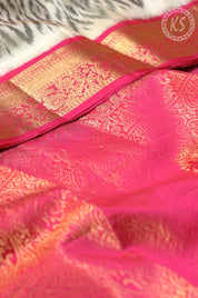 Cream Ikkat Pochampally Soft silk Saree