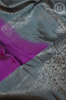 Purple Soft Silk Saree with Floral Butta