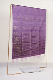 Purple Soft Silk Saree with Manga Butta