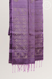 Purple Soft Silk Saree with Manga Butta