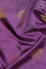 Purple Soft Silk Saree with Manga Butta