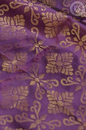 Purple Soft Silk Saree with Manga Butta