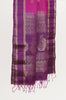 Dual tone Pink & Deep Purple Soft Silk Saree with Floral Butta