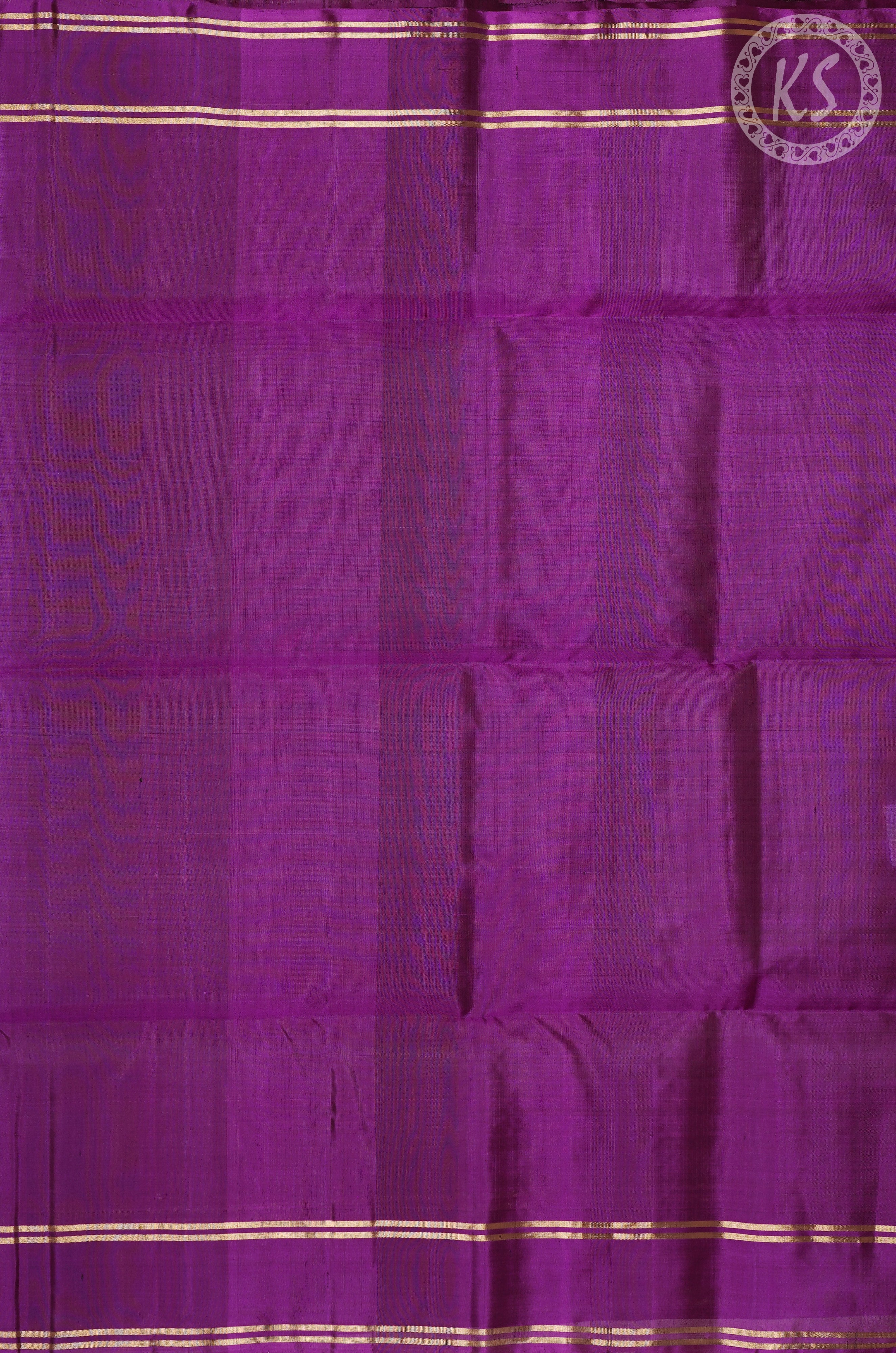 Dual tone Pink & Deep Purple Soft Silk Saree with Floral Butta