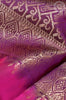 Dual tone Pink & Deep Purple Soft Silk Saree with Floral Butta