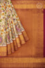 Digital Print Tissue Silk Saree with pink border