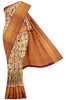 Digital Print Tissue Silk Saree with pink border