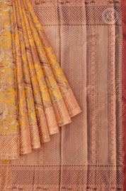 Yellow Tissue silk Saree