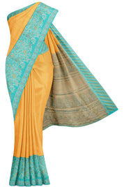 Gold Tissue Silk Saree with Checks