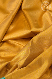 Gold Tissue Silk Saree with Checks