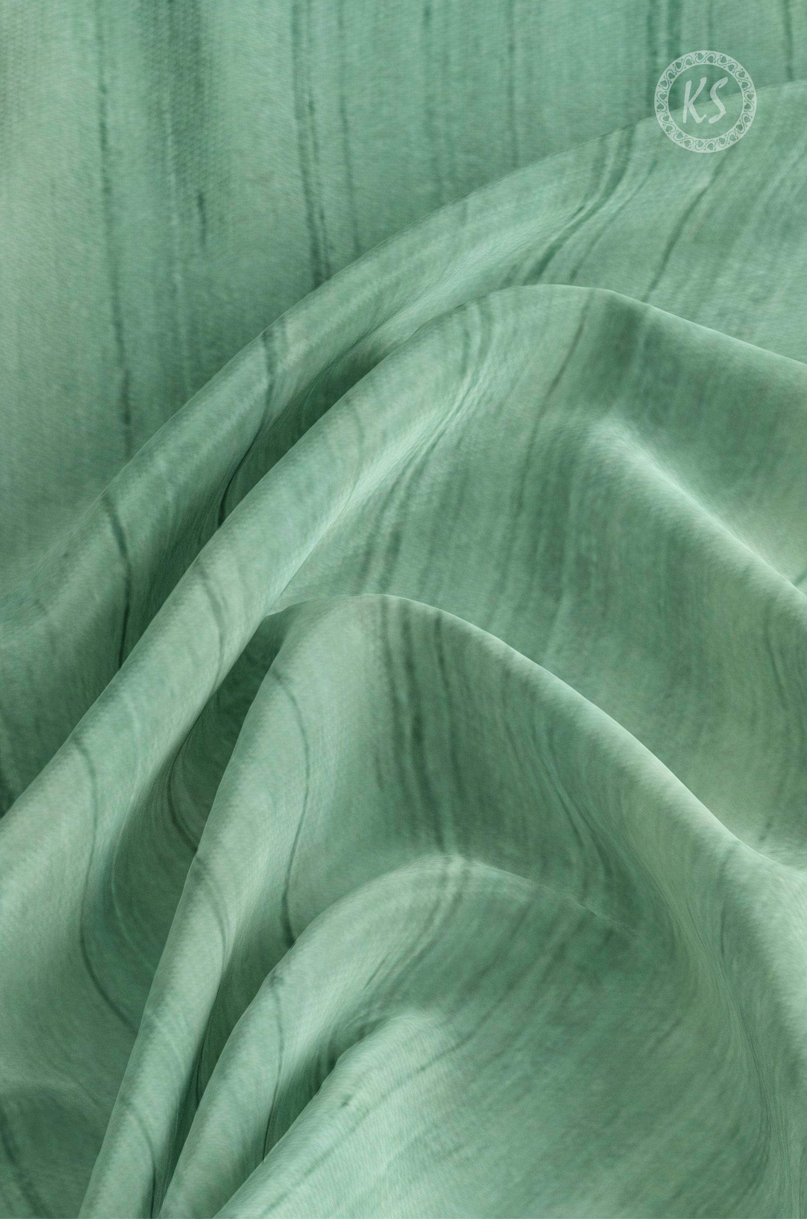 Pine Green Tussar Saree