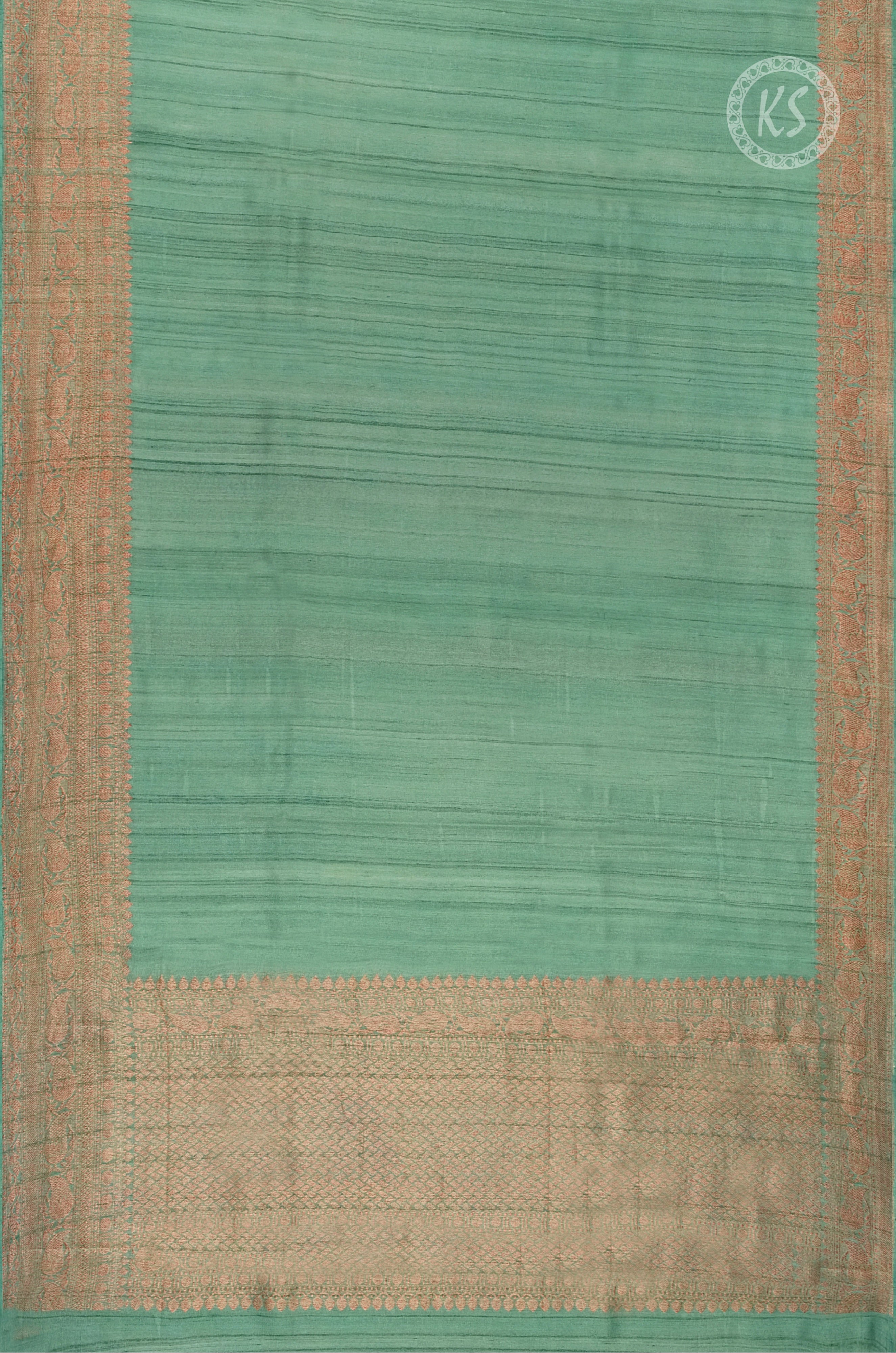 Pine Green Tussar Saree