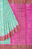 Green Tussar Saree with Pink Paavanji Border