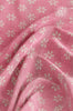 Baby Pink Floral Printed Tussar saree With Paavanji Border