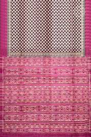 Purple Bandhani Design Tussar Saree