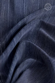 Navy Blue Tussar Saree