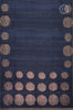 Navy Blue Tussar Saree