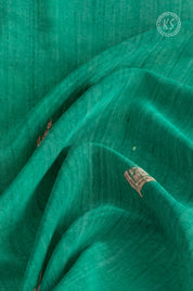 Green Tussar Saree with butta