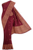 Maroon Tussar Saree