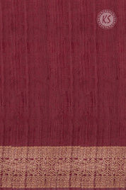 Maroon Tussar Saree