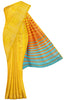 Yellow Tussar Saree With Stripes