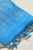 Cream Ikkat Pochampally Print Soft Silk Saree