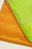 Yellow Soft Silk Saree with Floral Butta