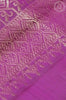 Dual tone Pink & Deep Purple Soft Silk Saree with Floral Butta