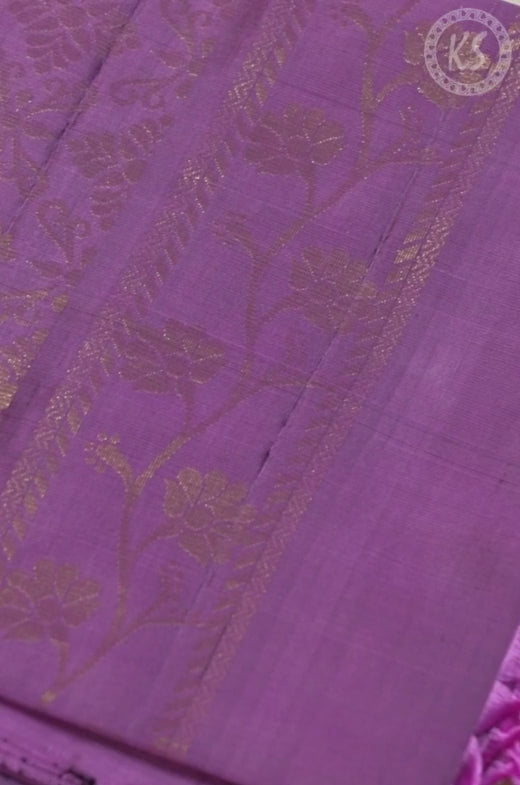 Purple Soft Silk Saree with Manga Butta